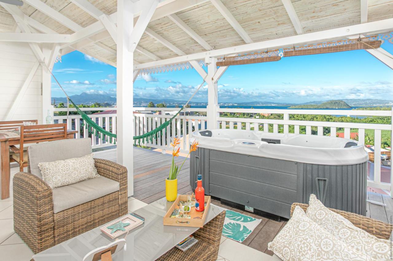 Bungalow Vanille Pacane - Vue Mer Avec Spa Prive Ле-Труаз-Иле Экстерьер фото