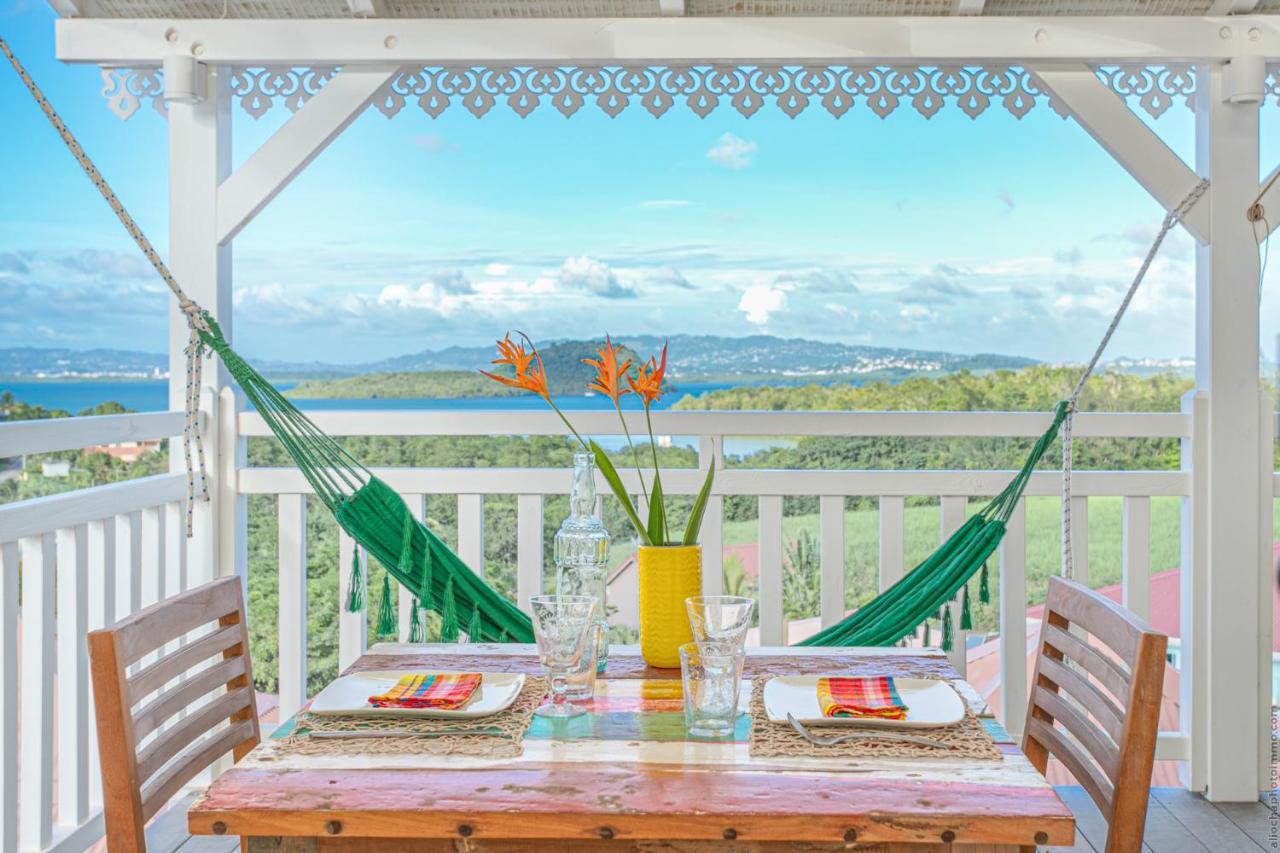 Bungalow Vanille Pacane - Vue Mer Avec Spa Prive Ле-Труаз-Иле Экстерьер фото