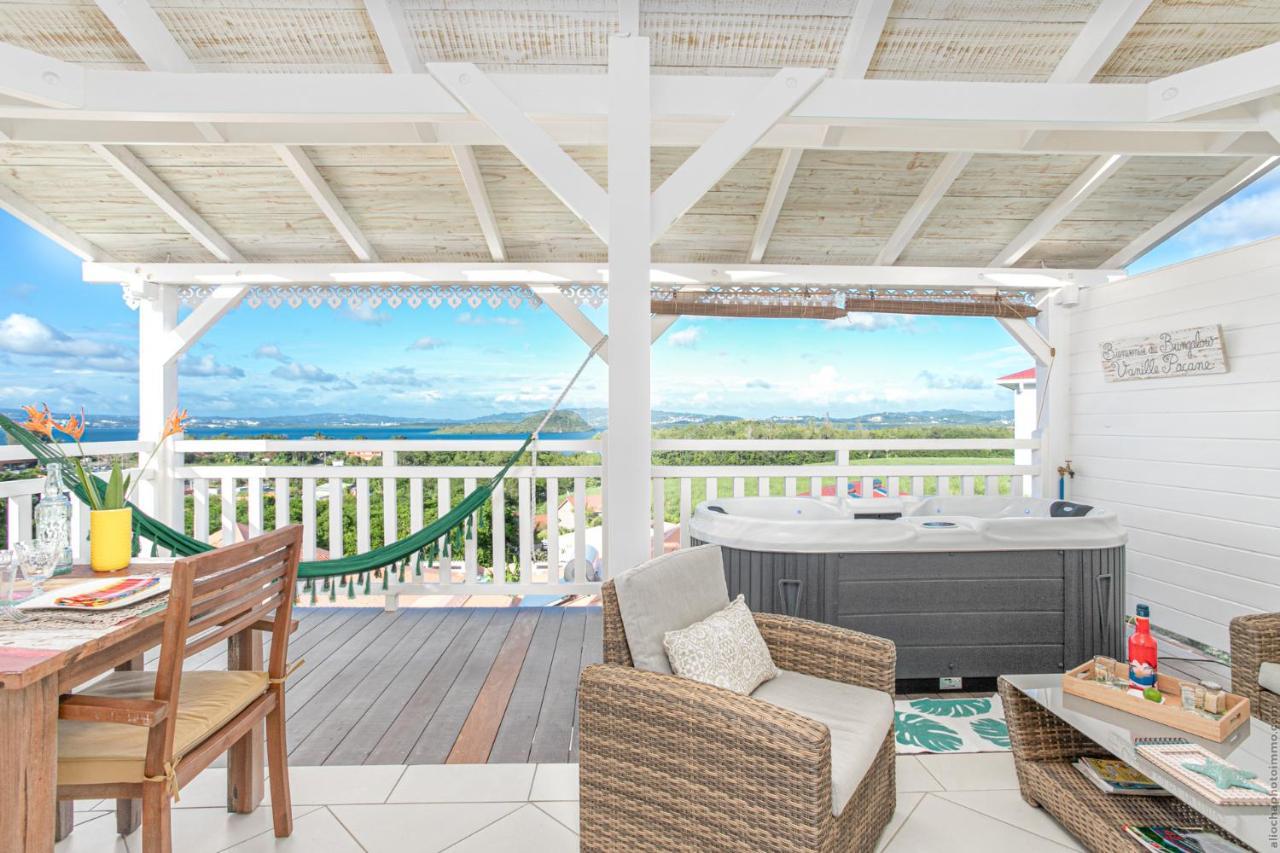 Bungalow Vanille Pacane - Vue Mer Avec Spa Prive Ле-Труаз-Иле Экстерьер фото